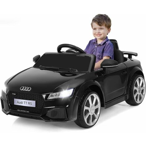 Macchinina per Bambini, Auto Macchina Elettrica Giocattolo, con Luci, Suoni ,Lettore MP3 e Cintura di Sicurezza, 103x61,5x45 cm (Nero)