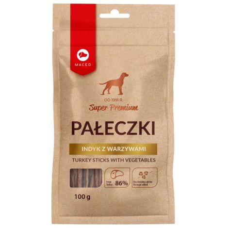 MACED SP BÂTONNETS DE DINDE AUX LÉGUMES DÉLICATESSE POUR CHIEN 100G