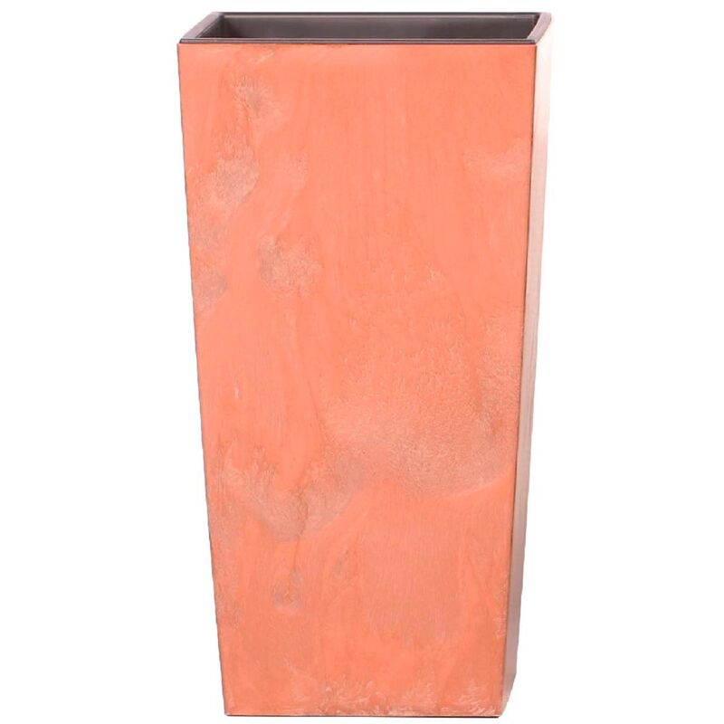 

Maceta alta 26,6 L Prosperplast Urbi Square Effect de plástico CON depósito en color Terracota, 50 (alto) x 26,5 (ancho) x 26,5 (profundo) cms