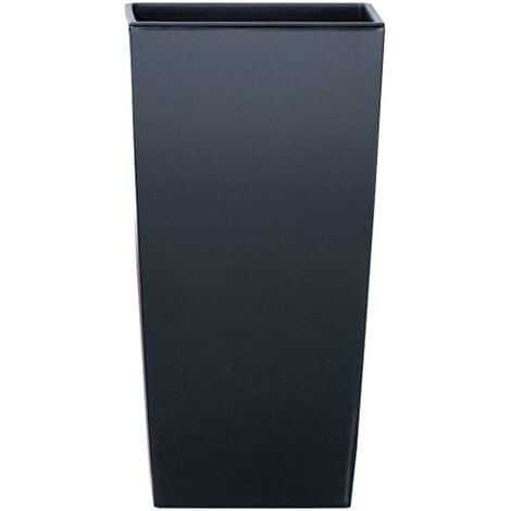 Maceta alta 19 L Prosperplast Urbi Square de plástico CON depósito en color Blanco, 45 (alto) x 24 (ancho) x 24 (profundo) cms