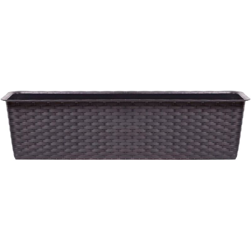 

Maceta ancha rectangular, de gran capacidad, 11,7 L Prosperplast Ratolla Case de plástico en color Ocre oscuro, 14,5 (alto) x 68,5 (ancho) x 17,3