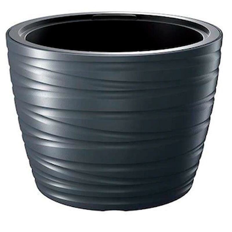

Prosperplast - Maceta baja con deposito 22L Maze de plastico en color antracita 37,5 (largo) x 37,5 (ancho) x 27,9 (alto) cm