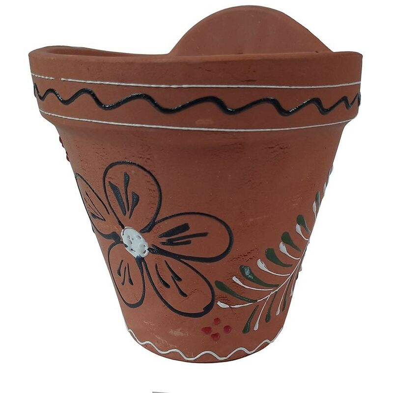 

Jardin - Maceta barro india colgar 16x16 cm