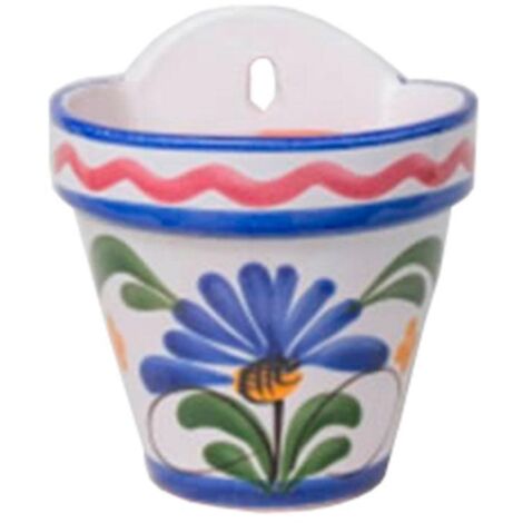 MACETA CERAMICA FLOR COLGAR 16x16 CM