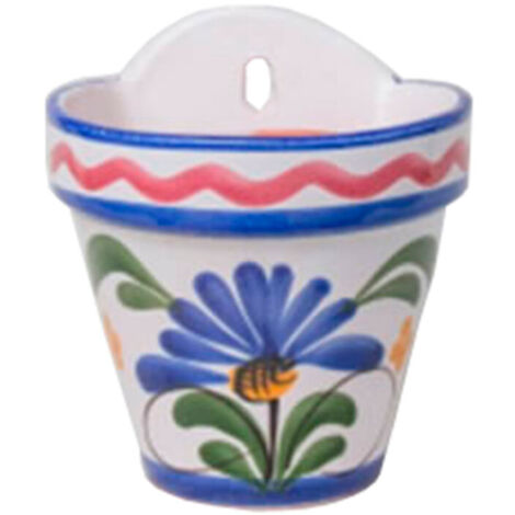 MACETA CERAMICA FLOR COLGAR 17x19 CM