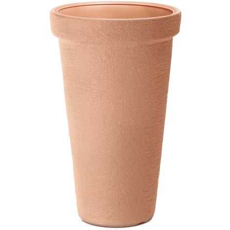 LED LEDS Maceta CLASSIC TOWER 20L., Con depósito, dimensiones (mm) 300x300x500, color Ladrillo