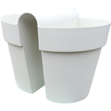 Maceta colgante de resina PP reforzada con un diseño ecológico soporte extraíble para balcón, oficina y como elemento decorativo para plantas.