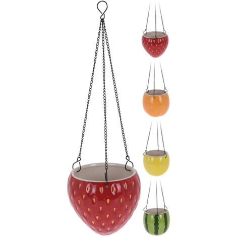 MACETA COLGAR FRUTA 14 CM SURTIDA