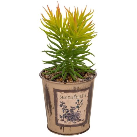 Maceta con cactus artificial 10x10x22