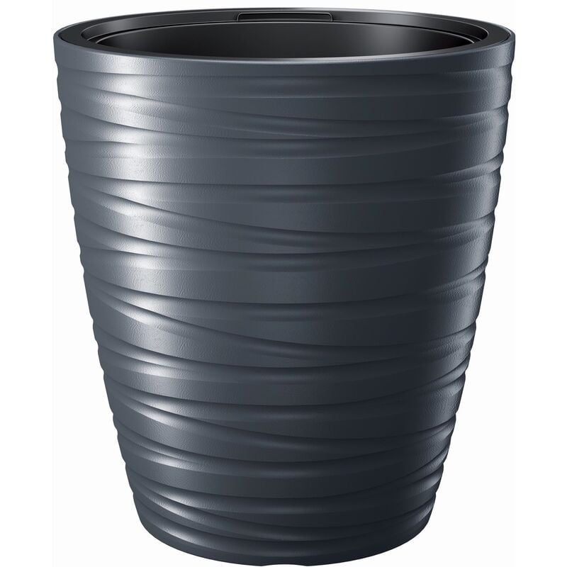 

Prosperplast - Maceta con deposito 32L Maze de plastico en color antracita 37,5 (largo) x 37,5 (ancho) x 41,9 (alto) cm