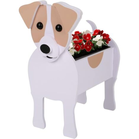 Maceta con forma de perro, planta en maceta, decoración de jardín, decoración del hogar, adornos de patio, contenedor de almacenamiento con forma de animal, macetas con forma de diferentes razas de pe