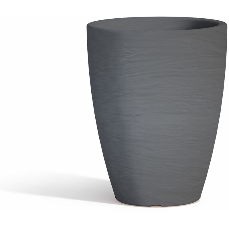 

Maceta con plato de resina mod. Aloe Redonda Ø 30 cm h 38 gris