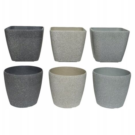Maceta con tapa de plástico mix 22 cm