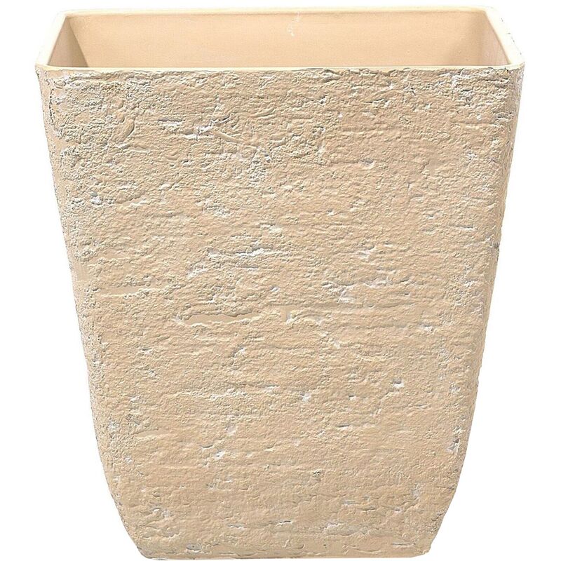 

Maceta cuadrada en color beige 49x49x53 cm DELOS