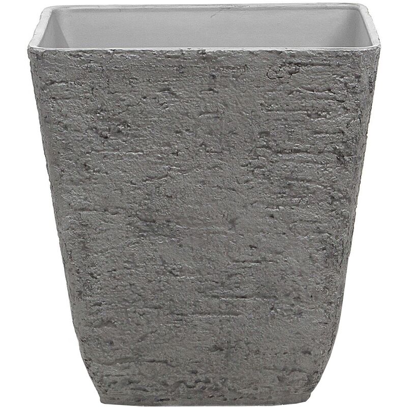 

Maceta cuadrada gris 49x49x53 cm DELOS