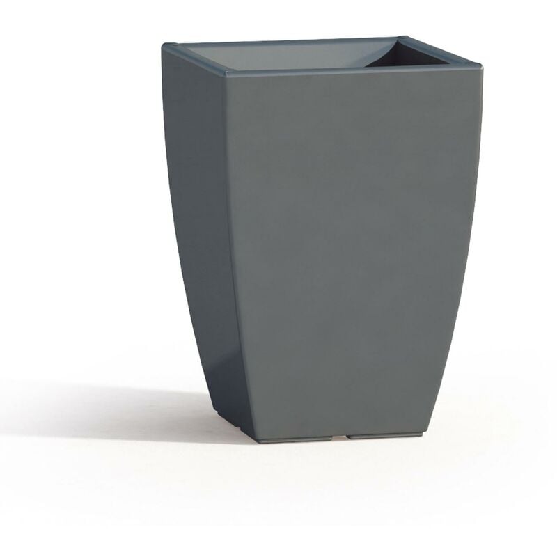 

Maceta cuadrada de resina mod. Parodia 33x33 cm h 50 gris