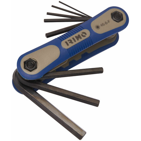 IRIMO JUEGO LLAVES ALLEN NAVAJA M. 1.5-8 mm.(BLISTER 8 PZ.