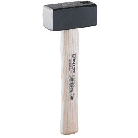 Maceta de albañil cuadrada DIN 6475 con mango de madera de fresno, 1000g  Ruthe 3010030119