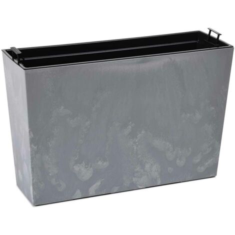 Maceta de hormigón gris Bloom de 36 x 56 cm