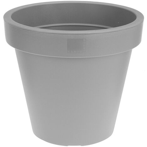 MACETA DE INYECCIÓN COLOR GRIS Ø35cm