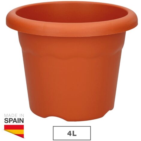 MACETA DE INYECCION COLOR TERRACOTA Ø26x19cm