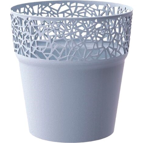 Maceta de plastico Tree en color gris hielo 12 (largo) x 12 (ancho) x 12,2 (alto) cm