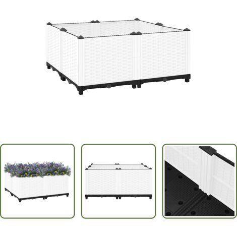 Maceta de polipropileno -  Arriate polipropileno 80x80x38 cm