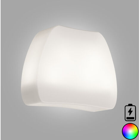 Maceta De Resina jardinera luminosa Lámpara de exterior 57X31X48X21 CM mod. Heart Led 30 Led multicolor con batería