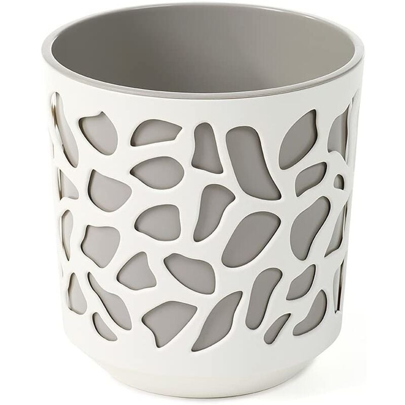 

Maceta DUET 250 mm - Crema y Taupe