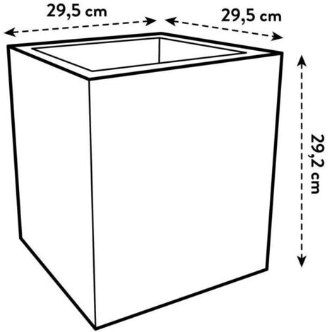 Maceta Elho 29,5 x 29,5 x 49,5 cm Blanco Plástico Cuadrado Moderno