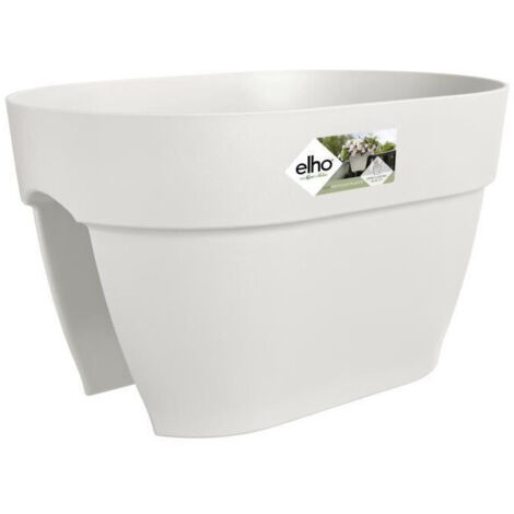 Maceta Elho Vibia Campana 26 x 39 x 22 cm Blanco Rectangular Moderno