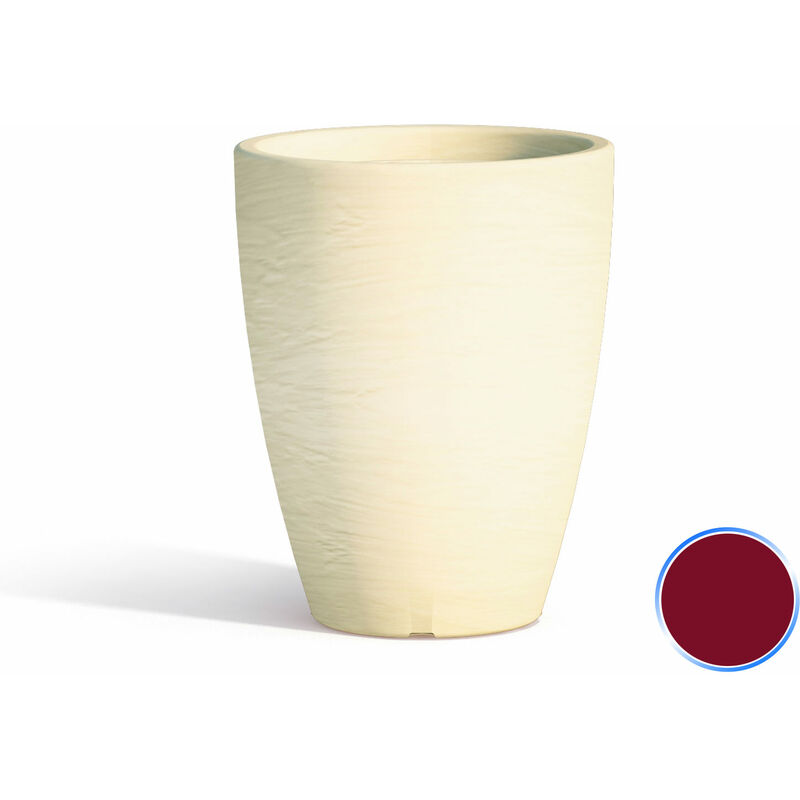 

Maceta exterior in resina mod. Aloe Redonda Ø 30 cm h 38 burdeos