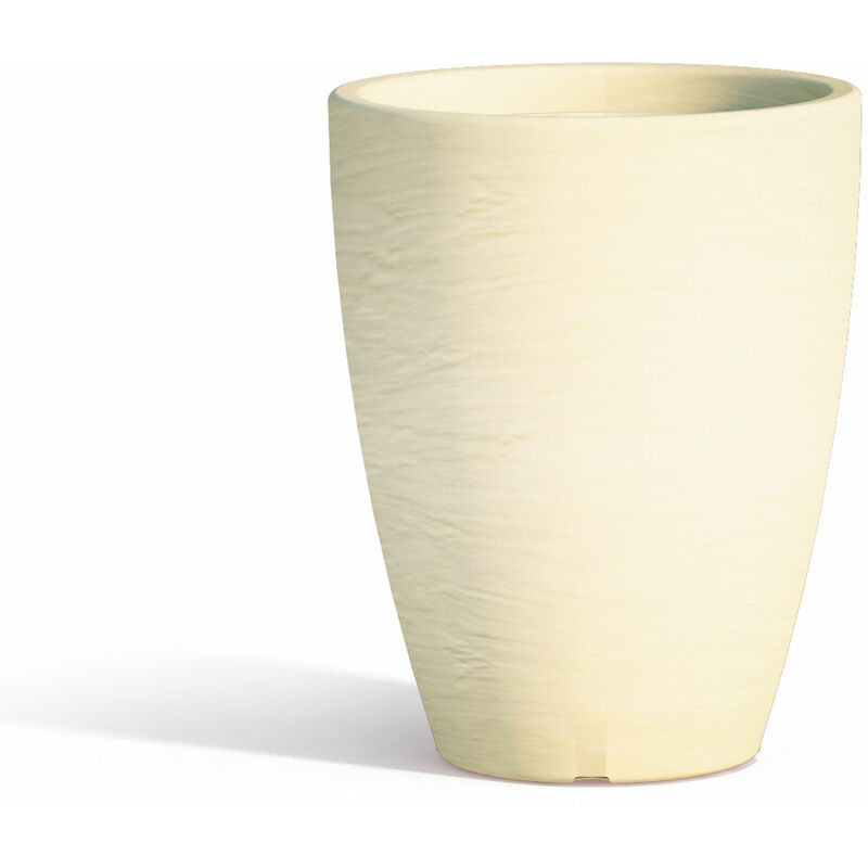 

Maceta exterior in resina mod. Aloe Redonda Ø 30 cm h 38 marfil