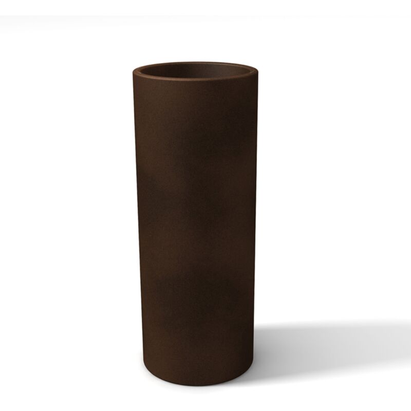 

Maceta florero redondo bronce alto para flores plantas moderno de resina mod. Barocco