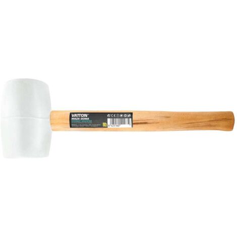 Maceta goma stein blanca mango madera 700 gramos