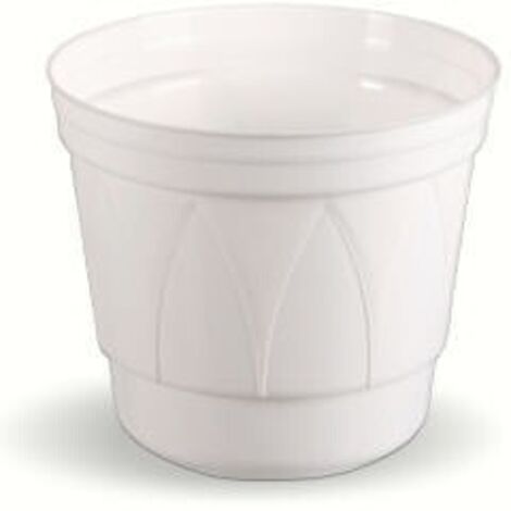 Maceta g贸tica blanca 22 cm