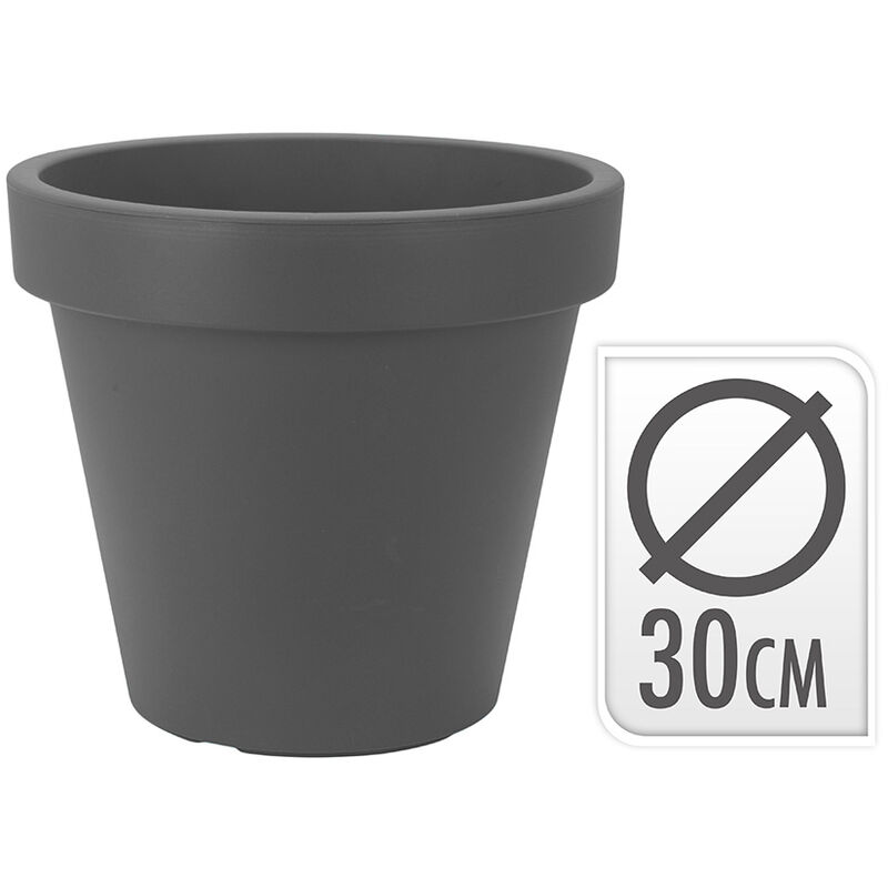 

EDM Maceta inyeccion antracita ø 30cm