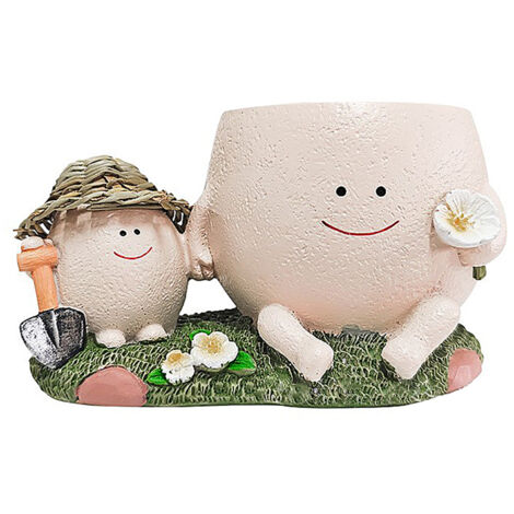 [Maceta] Mini maceta para suculentas, creativa y divertida como decoración para la oficina o la sala de estar, 10 cm, hecha de corcho natural.