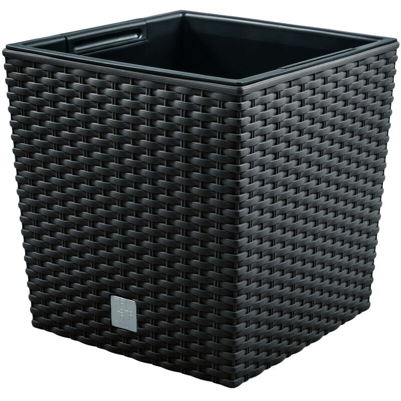 

Prosperplast - Maceta Rato 64 litros con cubilete para plantar en color chocolate 40 x 40 x 41 cm.