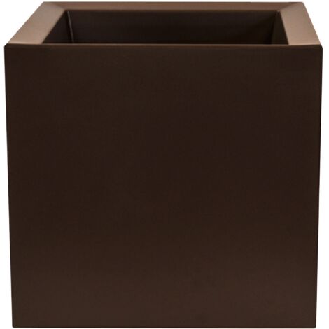 Maceta modelo "cubo dan-i" 18L bronce