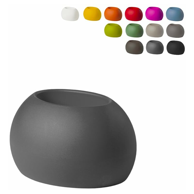 

Maceta ovalada de diseño moderno Blos Pot | Color: Gris Oscuro - Slide
