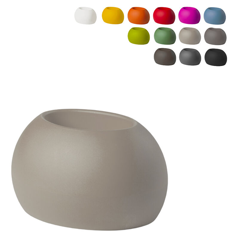 

Maceta ovalada de diseño moderno Blos Pot | Color: Gris claro - Slide