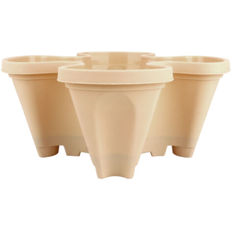 Maceta para fresas y hortalizas – Jardín colgante de PP – 1 maceta (35 x 35 x 15 cm) – Ecológica y decorativa