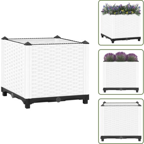 Maceta para plantas - vidaXL Arriate polipropileno 40x40x38 cm - Maceta para verduras