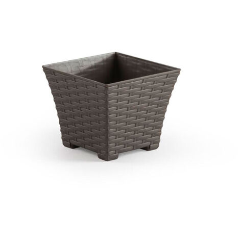 MACETA RATTAN 15X15X13 CM TOPO