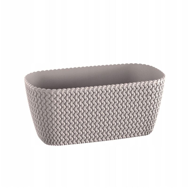 

Maceta rectangular 7,4L Prosperplast Splofy de plastico en color mocca, 39,7 (largo) x 18 (ancho) x 14,5 (alto) cms