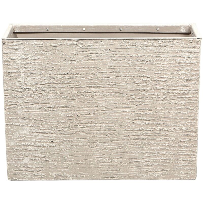 

Beliani - Maceta rectangular beige 25x60x45 cm EDESSA