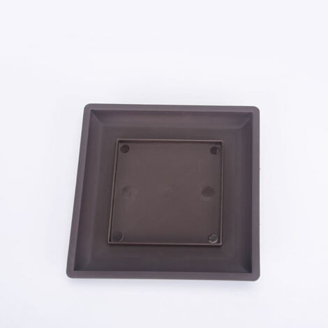 Maceta rectangular con elegante sistema de drenaje, maceta gruesa para suculentas con platillo grande en forma de diamante – 1 pieza