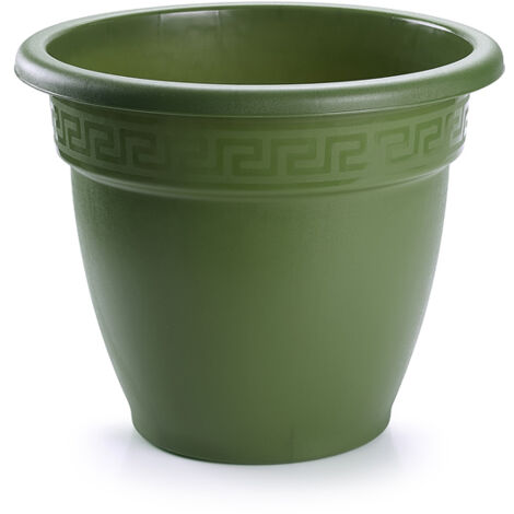 MACETA REDONDA 18X18X13 CM VERDE