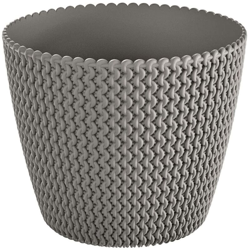 

Maceta redonda 5L Prosperplast Splofy de plastico en color gris, Ø21,8 x 18,4 cm